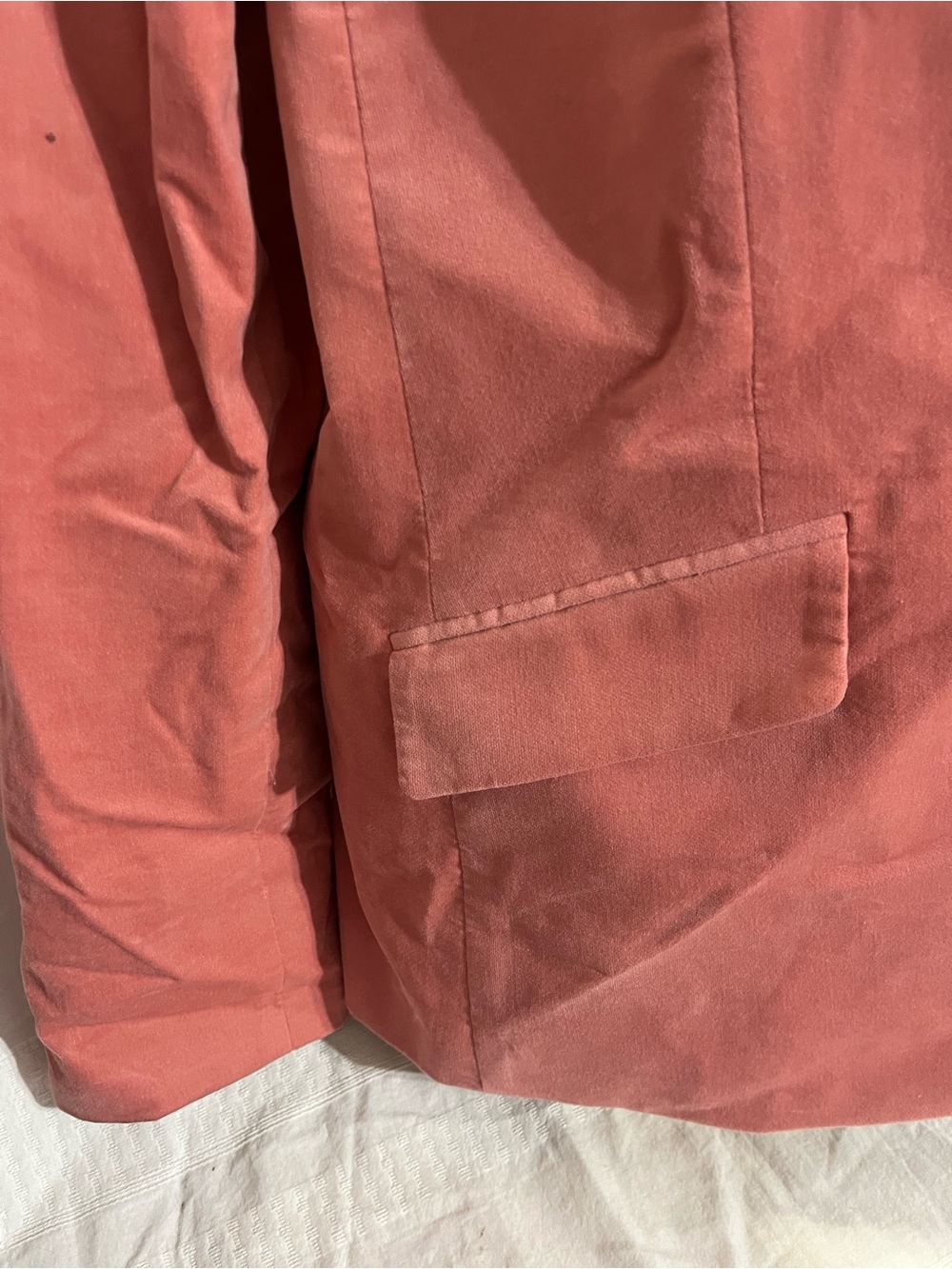 Talbots Rose Pink Velvet Blazer Jacket - Picture 4 of 8